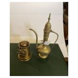 NAUTICAL TOOTHPICK HOLDER AND BRASS HAND ETCHED