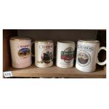 4 COLLECTOR STEINS