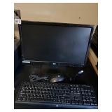 COMPUTER MONITOR AND KEYBOARD