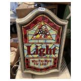 BLATZ LIGHT WHY PAY MORE FOR LESS? LIGHT UP