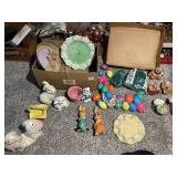 EASTER BUNNY HAS ARRIVED, FIGURES, EGGS, TRAY