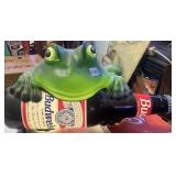 TALKING BUDWEISER FROG WITH LIGHT UP BUDWEISER