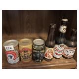 BEER BOTTLES AND CANS