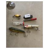 FISHING LURES DARTER, SPINNERS ETC.