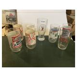 ASSORTMENT OF BEER GLASSES