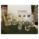 ASSORTMENT OF BEER GLASSES