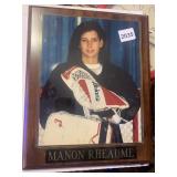 MANON RHEAUME PICTURE ON PLAQUE  QUEEN OF ICE