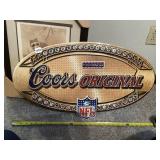 COORS ORIGINAL OVAL SIGN TIN