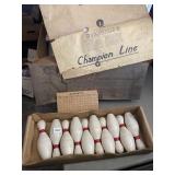 CHAMPION LINE MINI BOWLING PIN SET WITH ORIGINAL