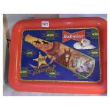 BUDWEISER METAL TRAY 1996