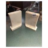 SOLID MARBLE BOOK ENDS