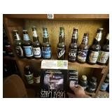 ASSORTED BEER BOTTLES 8 FULL 1 EMPTY