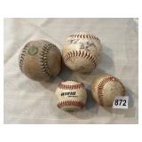VINTAGE BASEBALLS AND SOFTBALLS