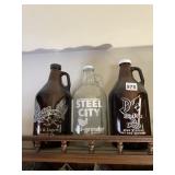 3 GROWLER BEER JUGS