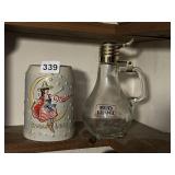 MILLER BREWINGï¿½S AND BUD LIGHT BULB BASE PITCHER