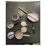 SMALL TOY POTS AND PANS, CAMPING, ETC.