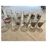 ASSORTED BEER GLASSES