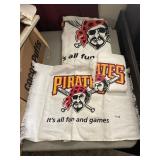 2 PITTSBURGH PIRATES RALLY TOWELS AND FULL-SIZE