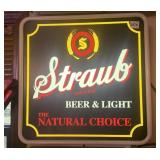 STRAUB BEER AND LIGHT THE NATURAL CHOICE GOOD