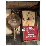 BLATZ WALL LIGHT, MILLER WELCOME TO MILLER TIME