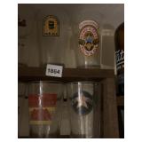 GLASSES BODDINGTON PUB ALE, NEWCASTLE ETC.