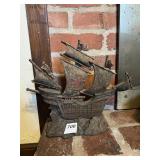 CAST IRON SHIP VINTAGE DOORSTOP