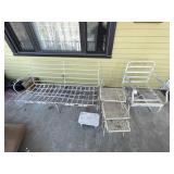 WROUGHT IRON PATIO FURNITURE THREE NESTING