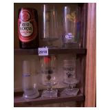 RED HORSE, BUSCH, MICHELOB, CORONA GLASSES