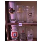 GUINNESS, MOLSON, MICHELOB GLASSES 6 PC