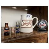 SCHLITZ MUG, 1992 STANLEY CUP PUCK, ANTECH, DUKE