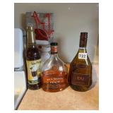 SEALED E AND J SPICED BRANDY , OPEN  , SKINNY