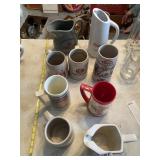 CANADIAN CLUB PITCHER AND MUGS