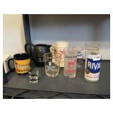 GROUP GLASSES: RIVAL DOG FOOT GLASS, ADIOS,