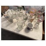 VARIETY OF BEER GLASSES INCLUDING MILLER,