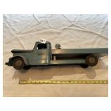 STRUCTO TOYS BLUE METAL FLATBED HAULER