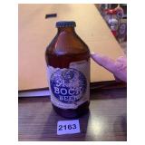 PEARL BOCK BEER WITH INTACTED CAP LABEL HAS SIGNS
