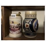 2 BUDWEISER BEER STEINS