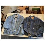 LEVI SIZE 46 RED TAG DENIM JACKET , BILL BLASS