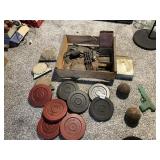 SHUFFLEBOARD SPORTS CRAFT DISCS., PLAY GUN, TRAIN