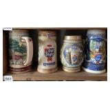 4 COLLECTOR STEINS