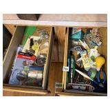 TWO DRAWER CONTENTS INCLUDING COLEMAN NEW PONCHO,