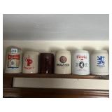 STEINS COORS, LOWENBRAU, PAULANDER, BUDWEISER,