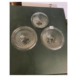 VINTAGE GLASS NESTING MIXING BOWLS