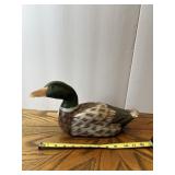 12" HAND CARVED AND PAINTED DUCK DECOY