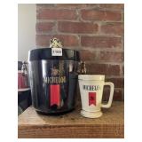 MICHELOB THERMAL ICE BUCKET WITH LID AND STEIN