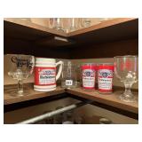 BUDWEISER GLASSES STEINS, CONNEAUT LAKE PARK