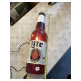 LITE A FINE PILSNER BEER LIGHT UP BOTTLE SIGN