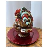 ROOSTER ATLANTIC MOLD CERAMIC NESTING ROOSTER