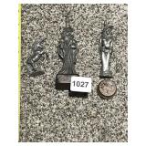 PEWTER WIZARD, UNICORN, WITCH FIGURINES, WITCH