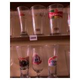 6 BEER GLASSES